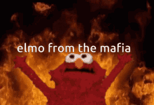 Elmo From The Mafia GIF - Elmo From The Mafia GIFs