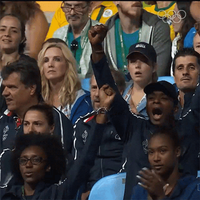excited crowd gif