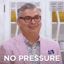 No Pressure Bruno Feldeisen GIF - No Pressure Bruno Feldeisen The Great Canadian Baking Show GIFs