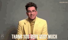 Thank You Very Very Much Daniel Levy GIF - Thank You Very Very Much Daniel Levy Golden Globes GIFs