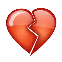a broken heart is tied together with a ribbon