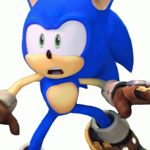 Shocked Sonic The Hedgehog Sticker – Shocked Sonic The Hedgehog Sonic ...