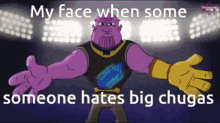Thanos My Face When Someone Hates Big Chugas GIF - Thanos My Face When Someone Hates Big Chugas Stones GIFs