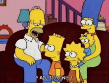 The Simpsons Singing GIF - The Simpsons Singing Family GIFs