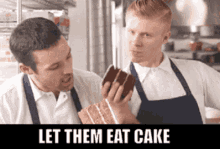 Let Them Eat Cake Baking GIF - Let Them Eat Cake Baking Pastry Chef GIFs