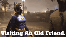 Gotham Knights Batgirl GIF - Gotham Knights Batgirl Visiting An Old Friend GIFs