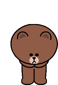 Line Friends Brown Bear Sticker