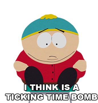 I Think Is A Ticking Time Bomb South Park Sticker - I Think Is A Ticking Time Bomb South Park Eric Cartman Stickers