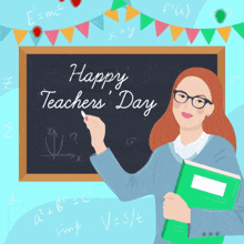 Happy Teacher'S Day Education GIF - Happy Teacher'S Day Education Blackboard GIFs