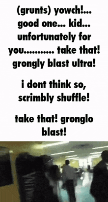 Fight Gronglo Blast GIF - Fight Gronglo Blast Yowch GIFs
