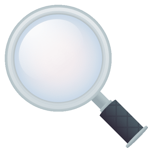 Magnifying Glass Tilted Left Objects Sticker - Magnifying Glass Tilted Left Objects Joypixels Stickers