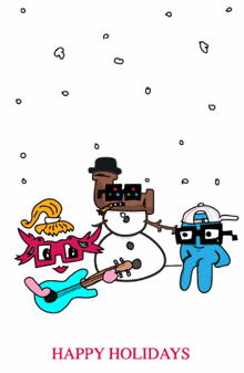 Happy Holidays GIF - Happy Holidays Snowman GIFs