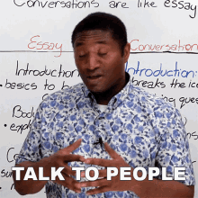 Talk To People James GIF - Talk To People James Jamesesl English Lessons GIFs