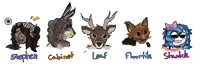 stephen cabinet leaf floortile and stankit are the names of the characters