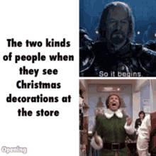 Two Kinds Of People Christmas Decorations GIF - Two Kinds Of People Christmas Decorations Christmas Decorating GIFs