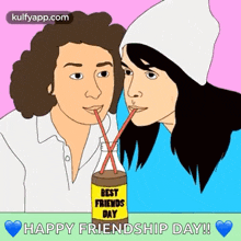 Happy Friendship Day Drink Happy Friendshipday GIF - Happy Friendship Day Drink Happy Friendship Day Friendship Day GIFs