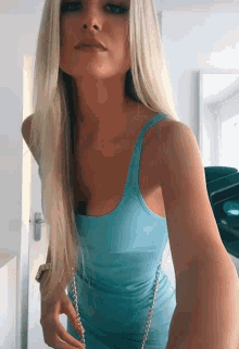 Blonde Blue Dress GIF - Blonde Blue Dress GIFs