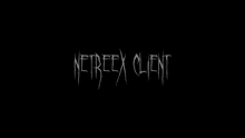 a neon sign that says netreex client