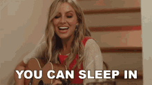 You Can Sleep In All Day Catie Offerman GIF - You Can Sleep In All Day Catie Offerman Get A Dog Song GIFs