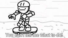 Asdf Movie Skateboard GIF - Asdf Movie Skateboard You Can'T Tell Me What To Do GIFs