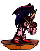 a cartoon drawing of sonic the hedgehog with a huge mouth