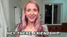 Hey There, Friendship! - Jenna Marbles GIF - Hey There Friendship Jenna Marbles Best Friends GIFs