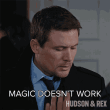 Magic Doesnt Work On Dogs Charlie Hudson GIF - Magic Doesnt Work On Dogs Charlie Hudson Hudson And Rex GIFs