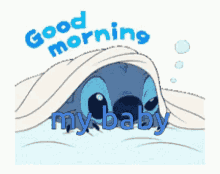 Good Morning Just Woke Up GIF - Good Morning Just Woke Up Stitch GIFs