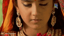 a close up of a woman 's face with the words sony television hd on the bottom right