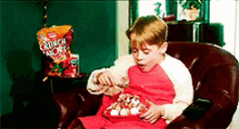 holiday classics home alone eating