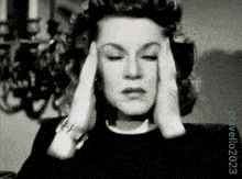 Claire Trevor Tension Headache GIF - Claire Trevor Tension Headache What Am I Going To Do GIFs