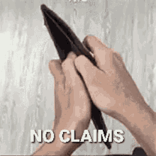 No No Claims GIF - No No Claims Waifu GIFs