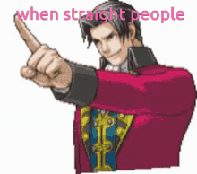 When Straight People Tower Of Babel Gaming GIF - When Straight People Tower Of Babel Gaming Miles Edgeworth GIFs