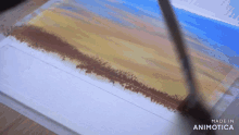 a painting with the words made in animotica on it