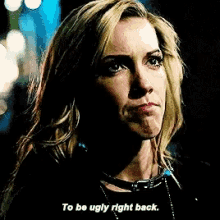 Black Siren To Be Ugly Right Back GIF - Black Siren To Be Ugly Right Back Green Arrow GIFs