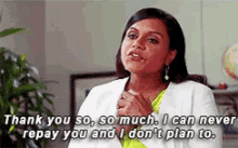 Thanks GIF - Thank You Thanks So Much Mindy Kaling GIFs