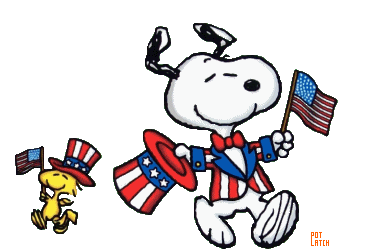Happy Presidents Day Snoopy Sticker
