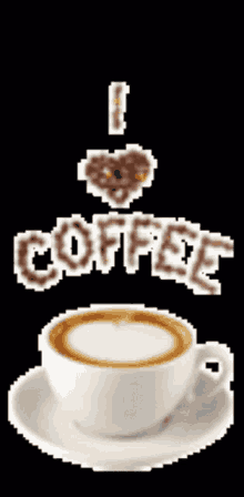I Love Coffee Mug GIF