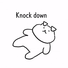 dog funny cute knock down stressed