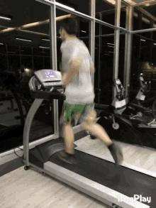 running treadmill workout exercise gym