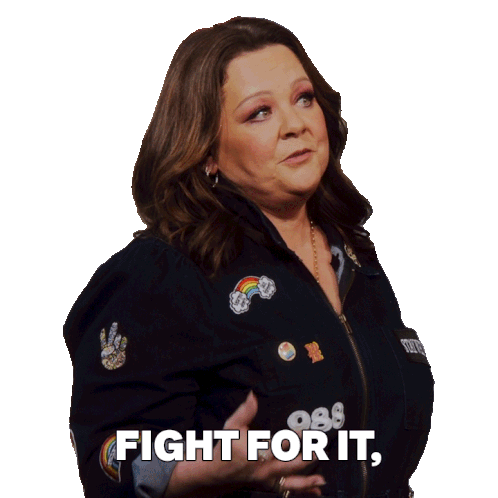 Fight For It 'Cause It'S Worth It Melissa Mccarthy Sticker - Fight For It 'Cause It'S Worth It Melissa Mccarthy Rupaul’s Drag Race Stickers