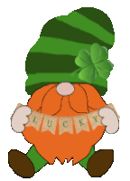 Gnome St Patricks Day Sticker