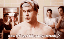 Glee Sam Evans GIF - Glee Sam Evans Now Lets Get This Party Started GIFs