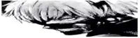 a black and white photo of a person wearing a mask .