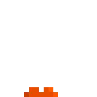 a pixel art heart with a white background is shown