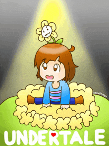 Characters Sitting on Froggy Chair on X: Flowey from Undertale