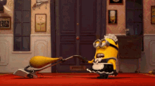 Dave  GIF - Minions Despicable Me Cleaning GIFs