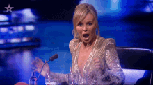 Surprised Amanda Holden GIF - Surprised Amanda Holden Britains Got Talent GIFs