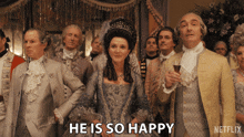 He Is So Happy Princess Augusta GIF - He Is So Happy Princess Augusta Queen Charlotte A Bridgerton Story GIFs