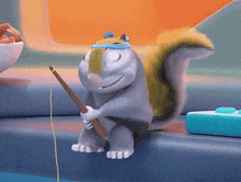 Fishing Ponzu GIF - Fishing Ponzu Squirrel GIFs